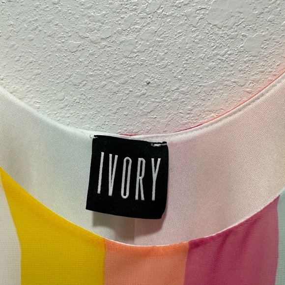 IVORY Rainbow Sunshine Stripe Sun Dress - Picture 3 of 6